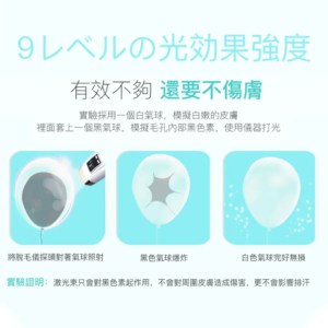 英國BoSidin 脫毛儀 免運出貨 免報關 台灣熱銷榜NO1 D-1176 白色 99萬發 脫毛機：圖片 7