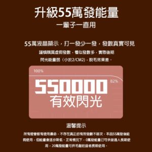英國BoSidin 脫毛儀 免運出貨 免報關 台灣熱銷榜NO1 D-1171 白色 55萬發 脫毛機：圖片 5